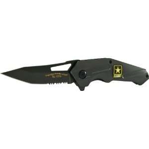  U.S. Army ARMY3GS Linerlock Knife with 40% Serrated Tanto 