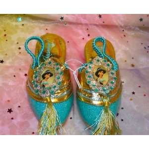   Shoes , Sparkle Turquoise / Gold Tassel size 7 / 8 tends to fit girls