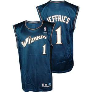  Jared Jeffries Blue Reebok NBA Replica Washington Wizards 