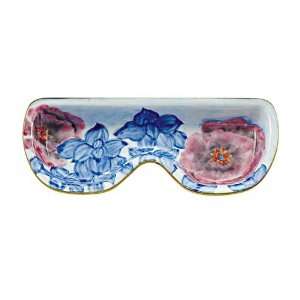 KELVIN CHEN Enamel Copper Handpaint Eyeglasses Holder/ Tray/ Dish RED 