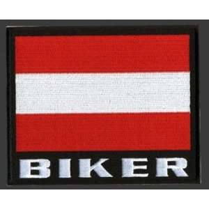  AUSTRIA COUNTRY FLAG Embroidered Quality Biker Patch 