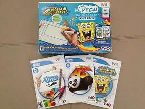 uDraw Game Tablet with SpongeBob Squigglepants and Studio Bundle (Wii 