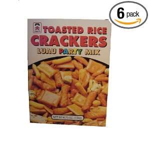 Umeya Rice Cracker Box Luau Mix, 4.75 Ounce Units (Pack of 6)  
