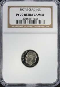   Roosevelt Dime FREE Ship NGC Certified Perfect Proof 70 UCAM  