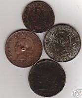 Argentina Centavos Centavo 1884 1891 1893 Coin 4 Coins  