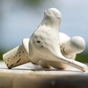  Fair Trade Ceramic Bird Bottle Stopper: Kitchen & Dining
