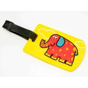  Travel Accessory Personalized Rubber Luggage Tag Yellow 