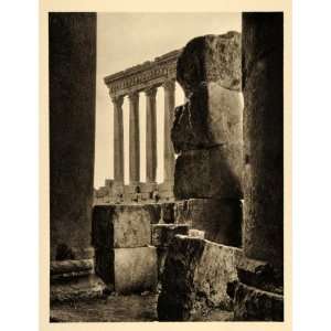  1935 Ruins Baalbek Heliopolis Lebanon Martin Hurlimann 