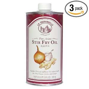 La Tourangelle Pan Asian Stir Fry Oil, 16.9 Ounce (Pack of 3):  