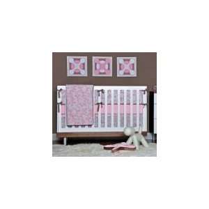    Geo Pink 4 Piece Crib Bedding Set   Baby Girl Bedding: Baby