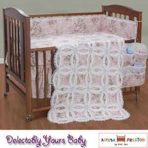   Ring Patchwork Baby Quilt 4 Pc Girls Baby Bedding Crib Set Baby