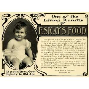  Baby Food Smith Kline French Nourish Infant Care   Original Print Ad