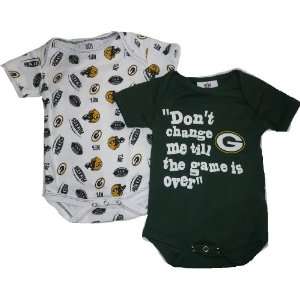  Green Bay Packers 2pc Creeper / Onesie Set 3 6 Month Baby 