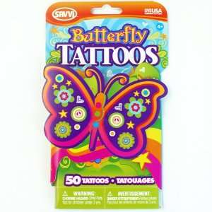  Butterfly Box of 50 Temporary Tattoos: Health & Personal 