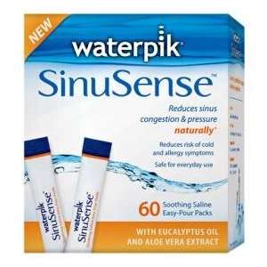  Waterpik SinuSense Soothing Saline Easy Pour Packets 60 