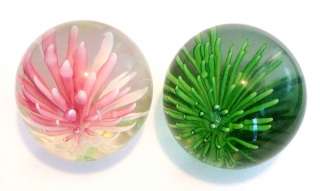 ART GLASS~PAPERWEIGHTS~LOT OF TWO~UNIQUE BEAUTIES  