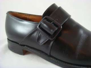   Churchs Custom Grade England Black Mens Monk Strap Loafers 10.5A