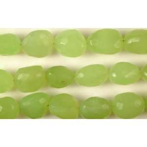  Faceted Green Chalcedony Tumbles   