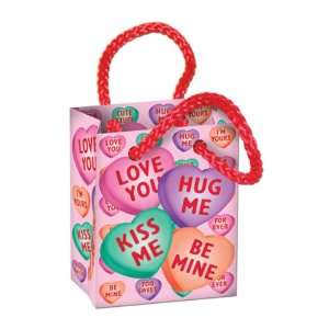   Candy Heart Mini Gift Bag Party Favors Case Pack 156: Everything Else