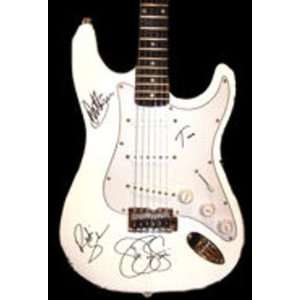  Bon Jovi Autographed S101 White Electric Guitar Musical 