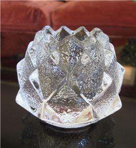   Nimbus GLASS VOTIVE SWEDEN Artichoke Pinecone Flawless  