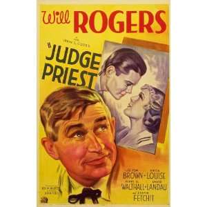  Judge Priest (1934) 27 x 40 Movie Poster Style B