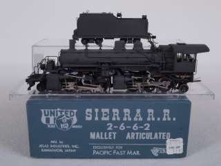   HO Brass Sierra RR 2 6 6 2 Articulated Mallet Steam Locomotive  