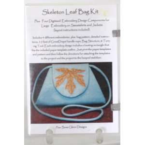   Design   Skeleton Leaf Bag Kit   Machine Embroidery Digitized Design