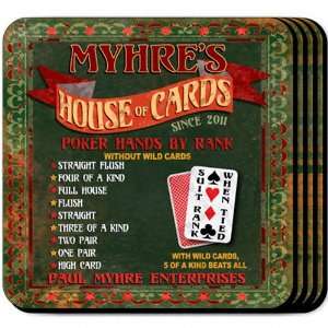 House of Cards Personalized Coaster Set: Kitchen & Dining