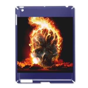  iPad 2 Case Royal Blue of Flaming Skull: Everything Else