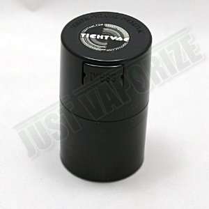   Herbal Stash Case Vacuum Sealed Mini Jar Container (BLACK) Automotive
