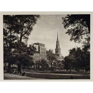  1927 Park Street Church Boston Common Massachusetts 