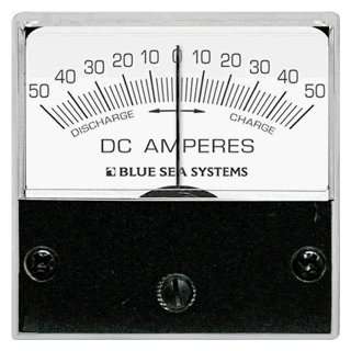  Blue Sea 8254 DC Zero Center Micro Ammeter   2 Face 50 0 