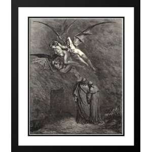 Dore, Gustave 28x34 Framed and Double Matted The Inferno, Canto 9 