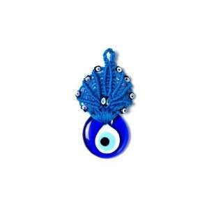  Evil Eye Charm with Blue Woll Pad: Office Products