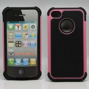  TBox Heavy Duty iPhone 4/4S Case (Pink/Black) Cell Phones 