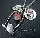Pink Swallow Necklace *Rockabilly/Ki​tsch* (Bird)