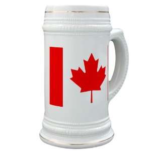   Stein (Glass Drink Mug Cup) Canadian Canada Flag HD 