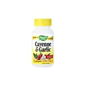  Cayenne & Garlic   40000HU Potency, 100 caps., (Natures 