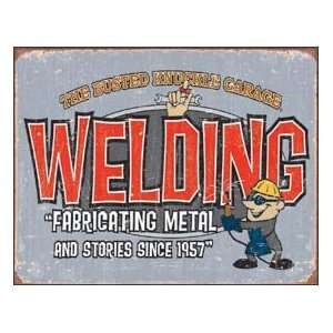  Tin Sign   Welding `Fabricating Metal & Stories` Sports 