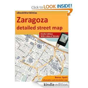 Map of Zaragoza (Spain) eBookWorldAtlas Team  Kindle 