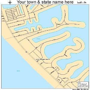  Street & Road Map of North Redington Beach, Florida FL 