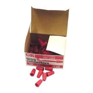  GB ELECTRICAL 100 GB 6 100 WIRE NUT CONNECTORS #18 RED 