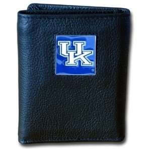  College Tri fold Leather Wallet   Kentucky Wildcats 