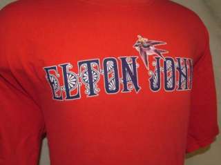 ELTON JOHN CONCERT t shirt 2007 Tour XL  