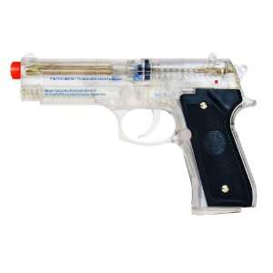 Soft Air Beretta M92 FS Spring Powered Airsoft Pistol (Clear):  