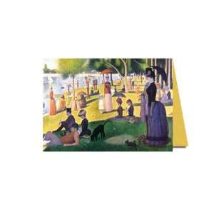Georges Seurats A Sunday on La Grande Jatte Luxury Greeting Card 5 x 
