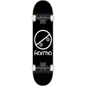  Karma Og Logo Complete Skateboard   8.5 Black w/Thunder 