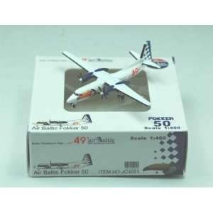  JC Wings Air Baltic Fokker 50 Model Airplane Everything 