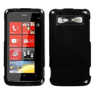  Solid Black Phone Protector Cover for HTC 7 Trophy: Cell 